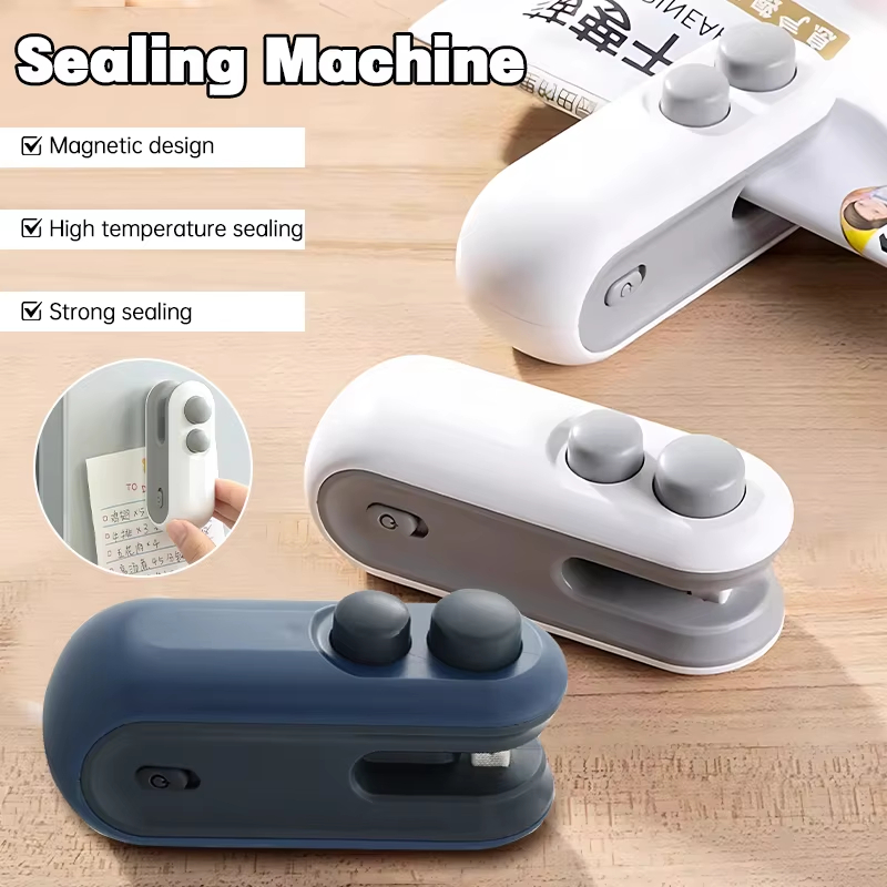 Kitchen Gadgets Built In - Mini Handheld Plastic Bag Sealer With