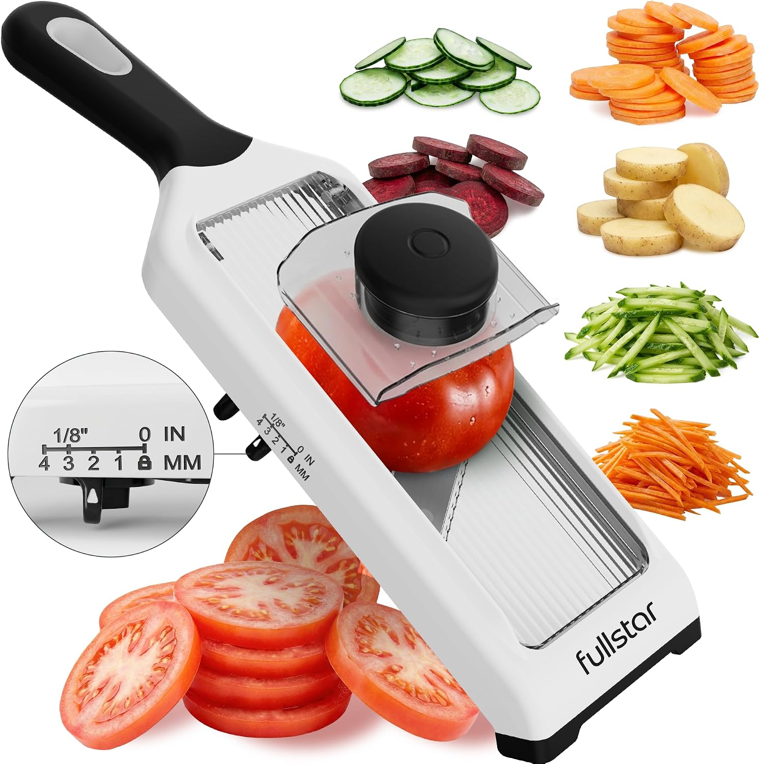 Mandoline Slicer - 2-in-1 Handheld Mandoline Slicer for Kitchen