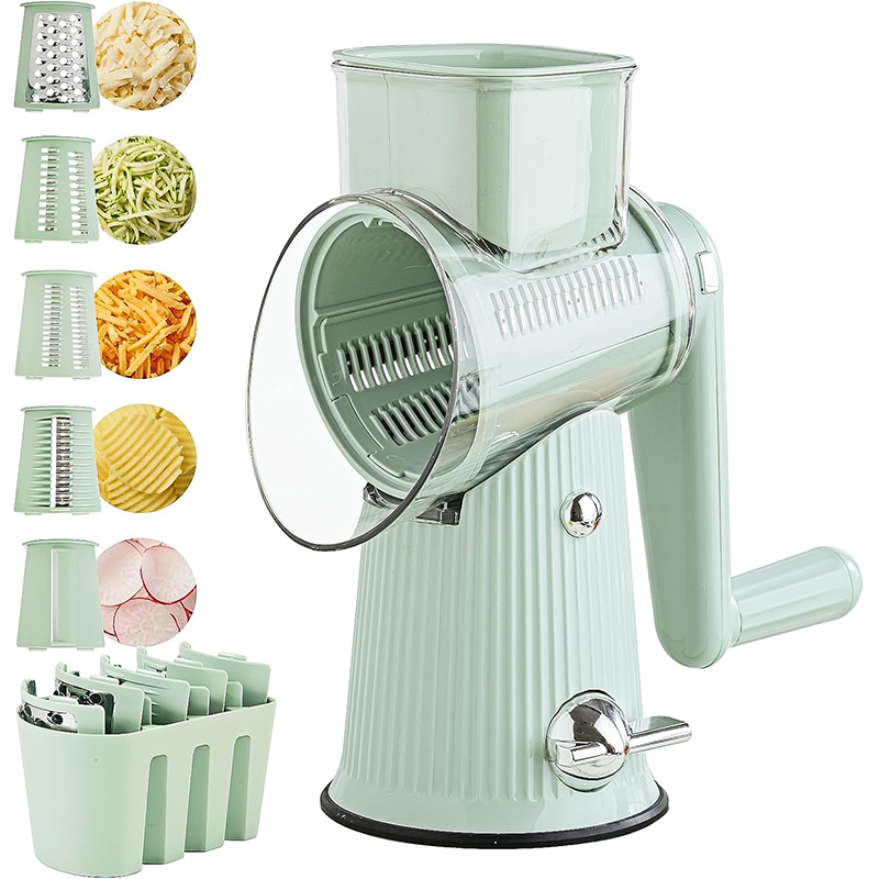 Mandoline Slicer - 5 in 1 Rotary Cheese Grater
