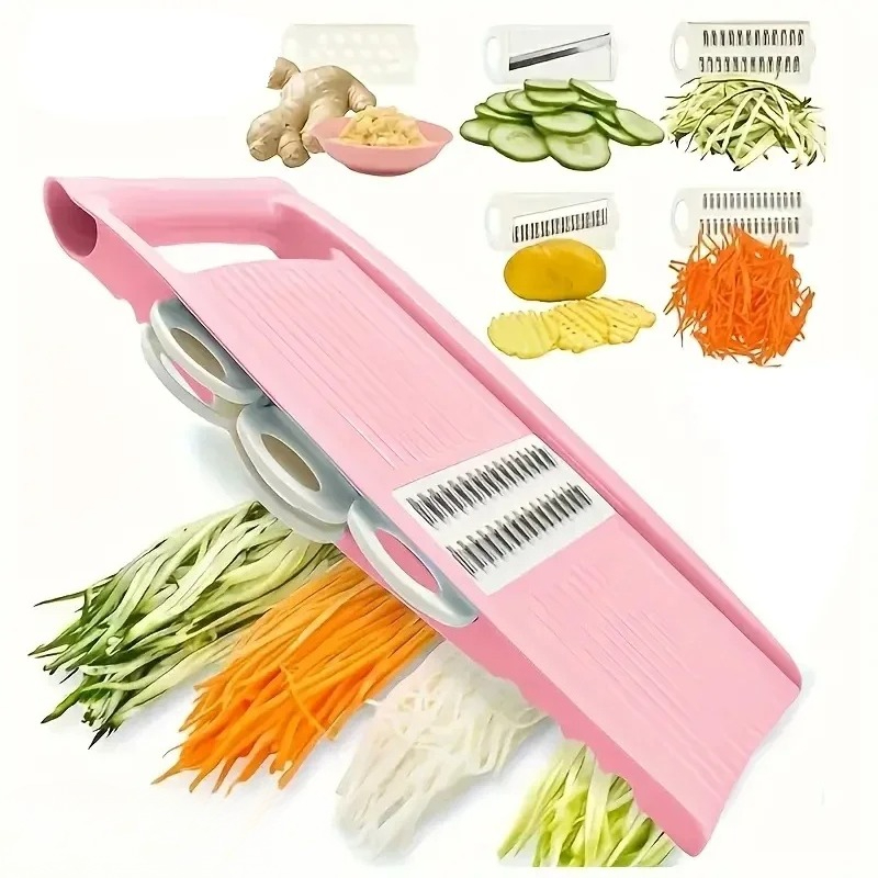 Mandoline Slicer - Mandoline Slicer for Kitchen 5-in-1 Mandoline