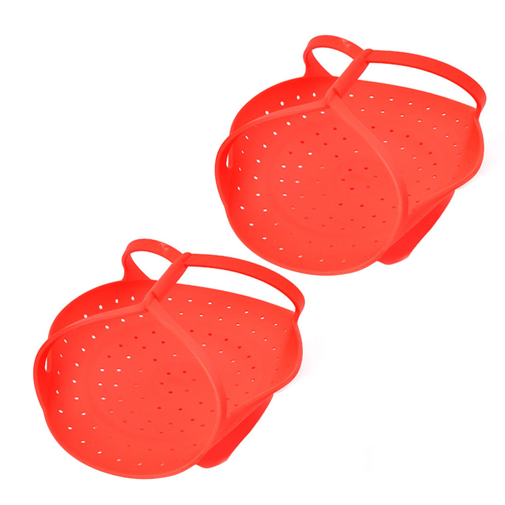 Silicone Steamer Basket - 2pcs Foldable Silicone Steamer Racks Vegetable