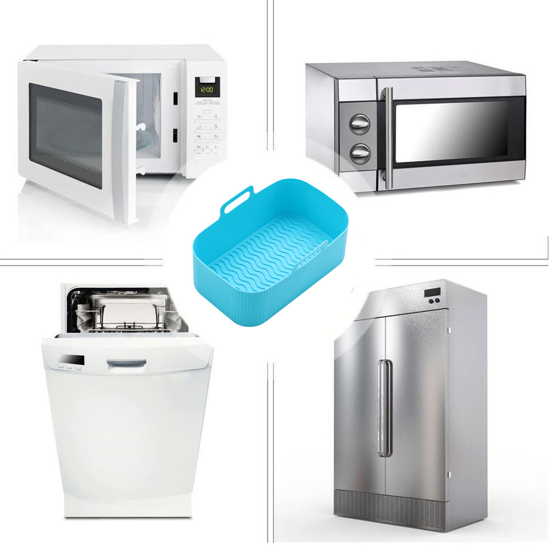 AirFryer Accessories Air Fryer - Silicone Steamer Basket ulasan dan harga