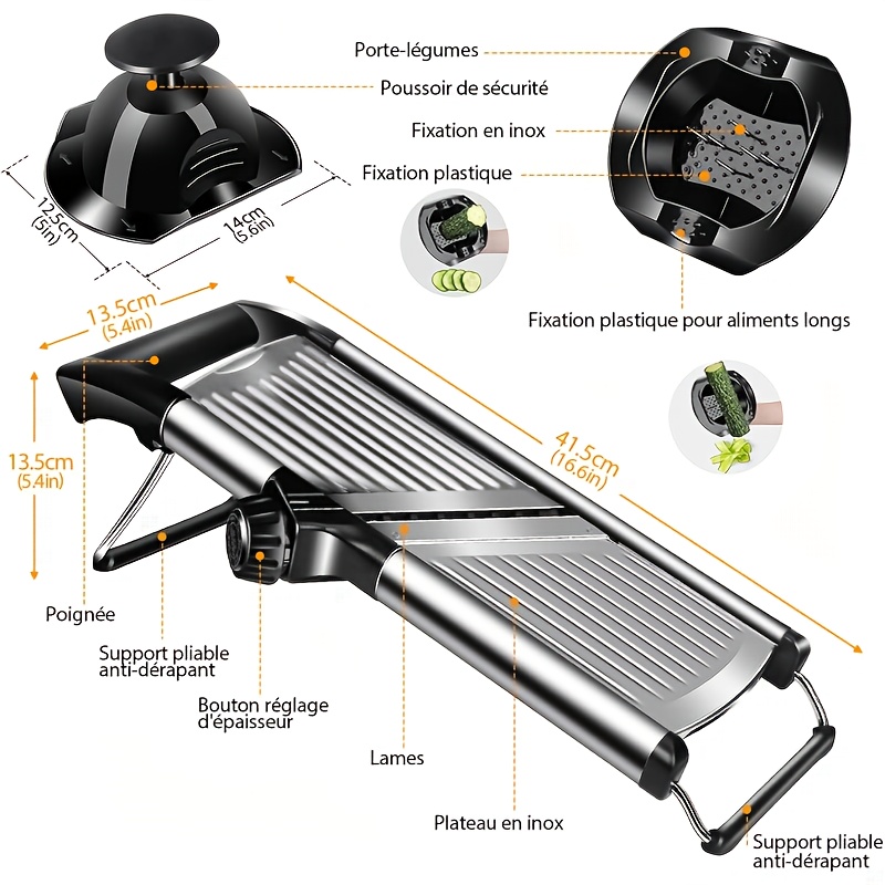 Stainless Steel Mandoline Slic - Mandoline Slicer ulasan dan harga