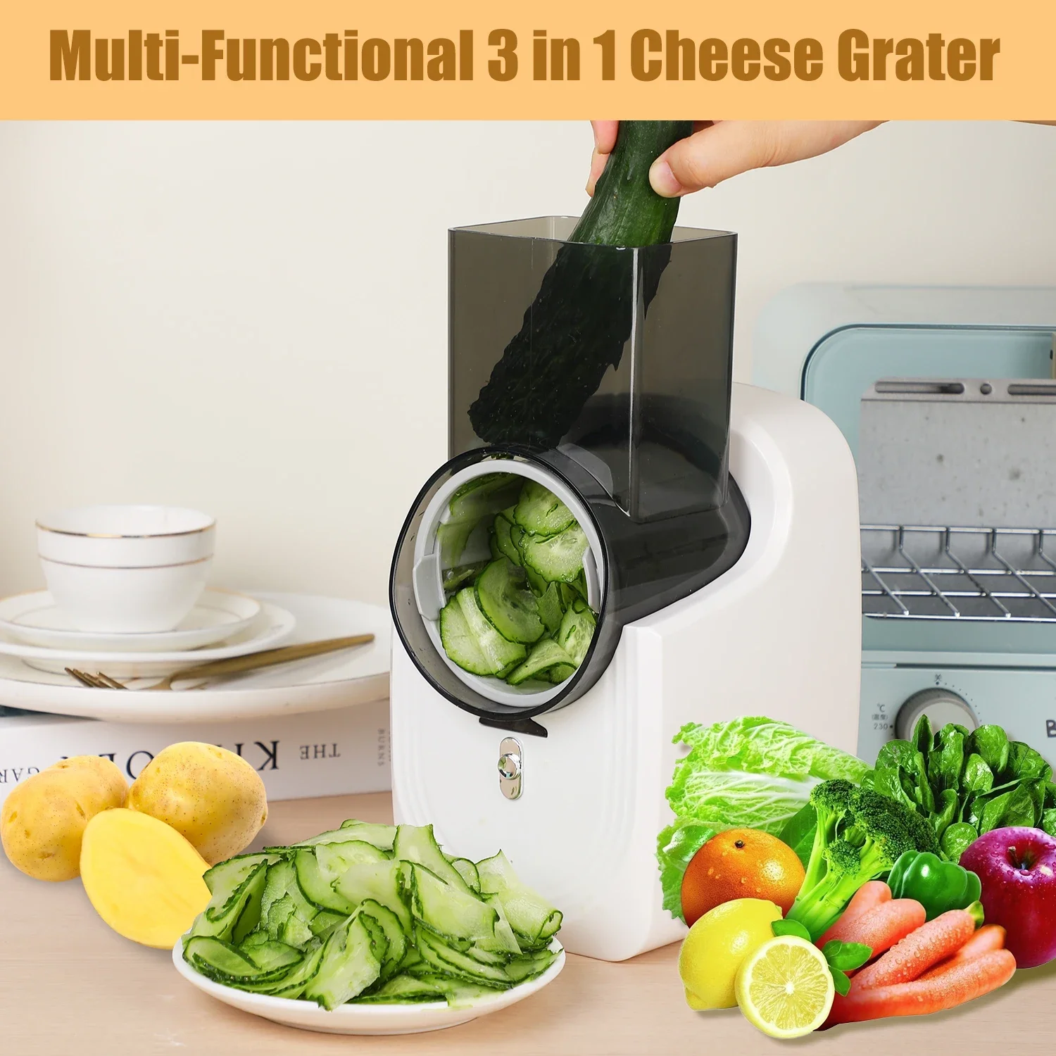 Electric Cheese Grater Electri - Mandoline Slicer ulasan dan harga