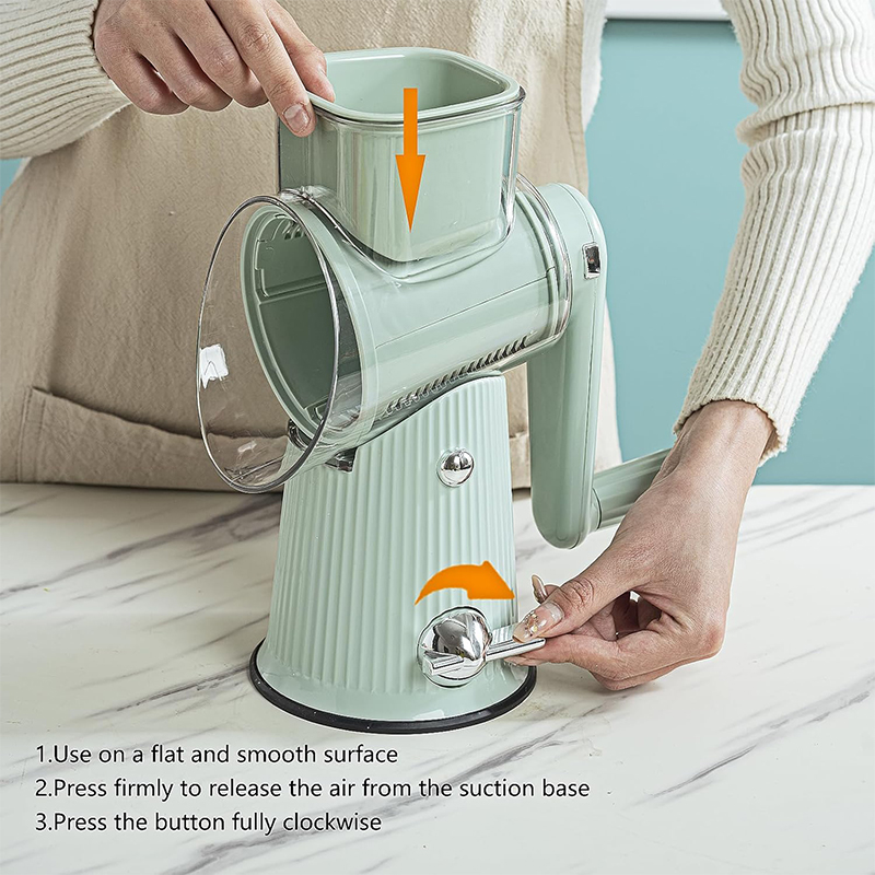 5 in 1 Rotary Cheese Grater wi - Mandoline Slicer ulasan dan harga