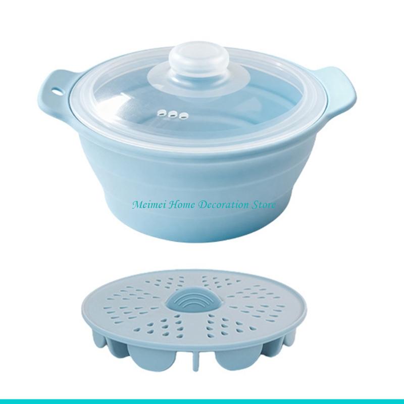 H7BF Foldable Silicone Steamer - Silicone Steamer Basket ulasan dan harga