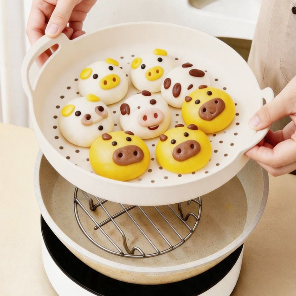 Non-Stick Silicone Steamer Bas - Silicone Steamer Basket ulasan dan harga