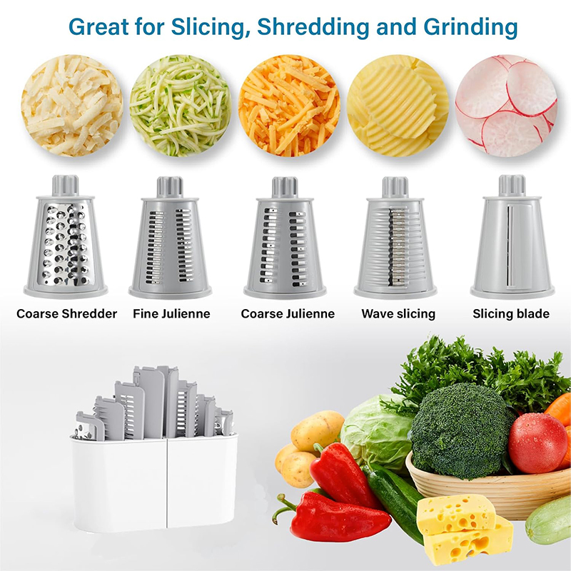 LMETJMA 5 in 1 Rotary Cheese G - Mandoline Slicer ulasan dan harga