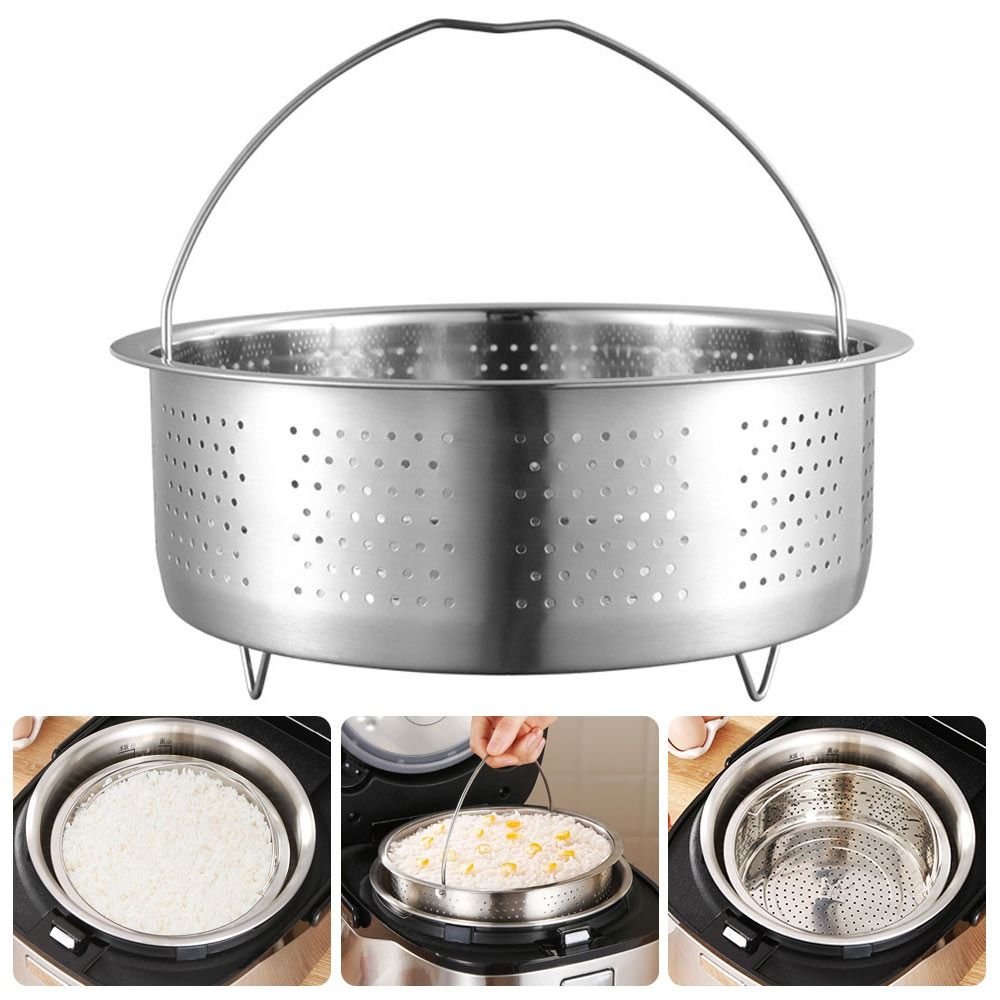 Stainless Steel Food Steamer B - Silicone Steamer Basket ulasan dan harga