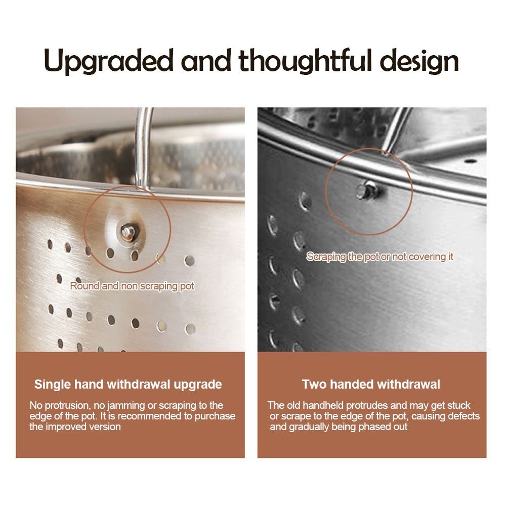 Stainless Steel Food Steamer B - Silicone Steamer Basket ulasan dan harga