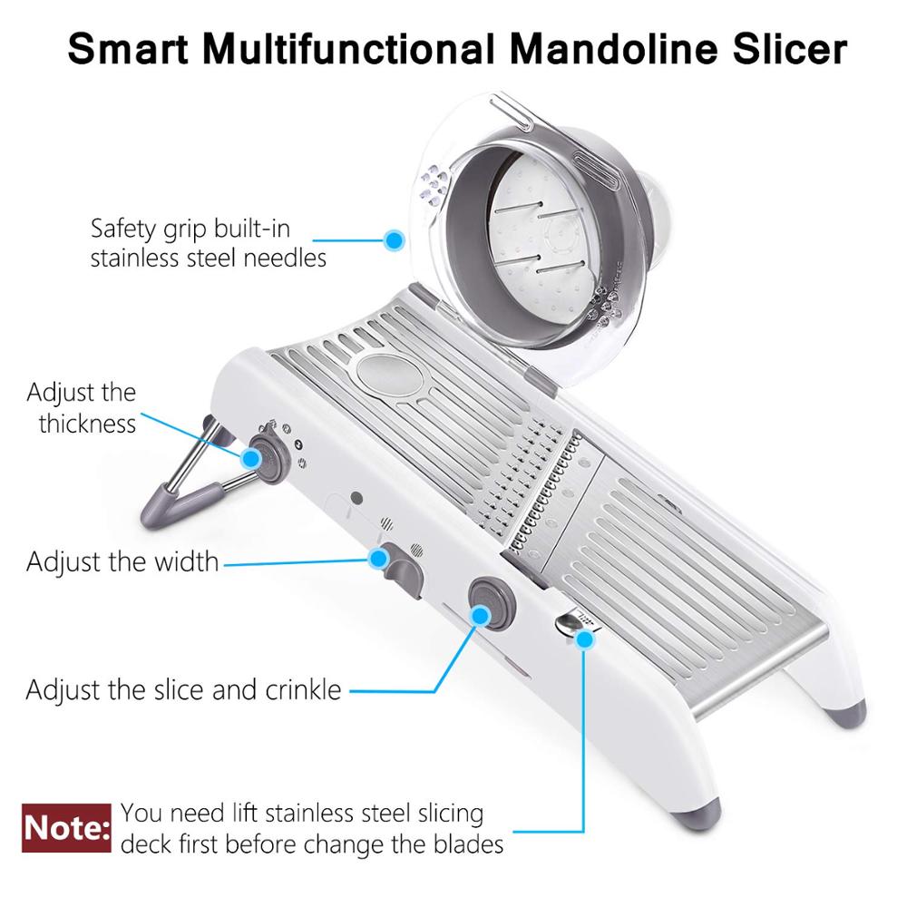 LMETJMA 18 Types Adjustable Ma - Mandoline Slicer ulasan dan harga