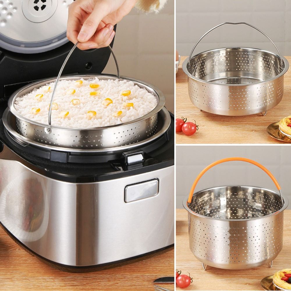Stainless Steel Food Steamer B - Silicone Steamer Basket ulasan dan harga