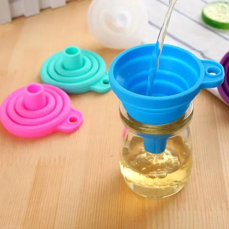 1/4PCS Silicone Collapsible Fu - Kitchen Gadgets Small ulasan dan harga