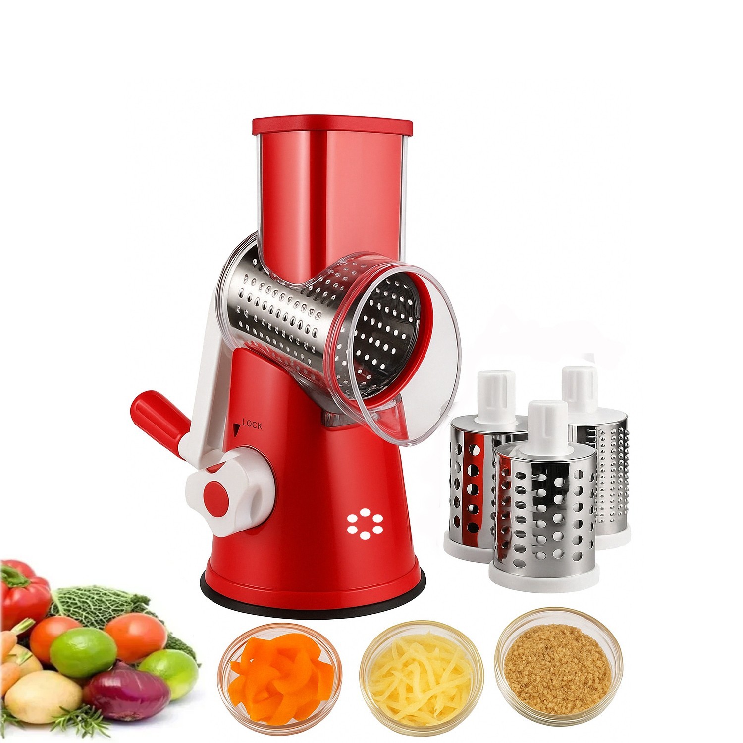 Rotary Cheese Grater Mandoline - Mandoline Slicer ulasan dan harga